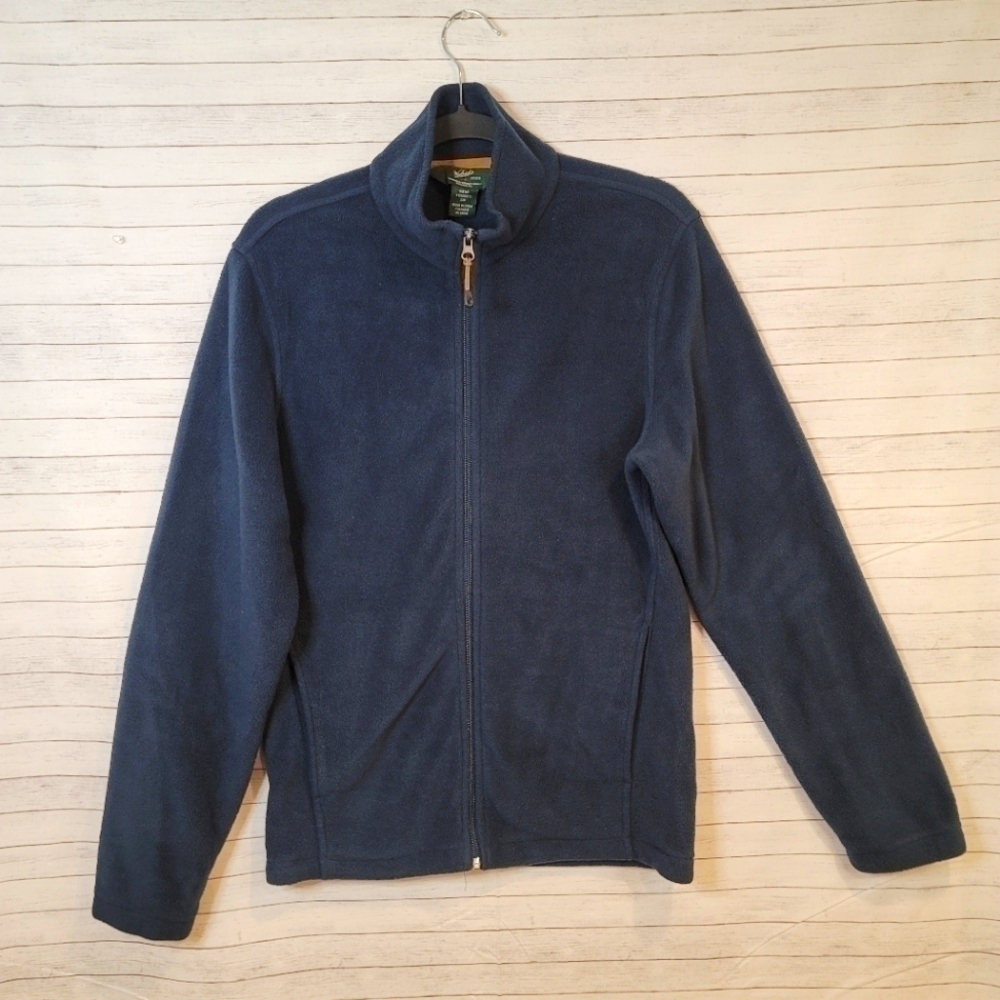WOOLRICH NAVY FULL ZIPPER JACKET, VERY NICE, SIZE SMALL
